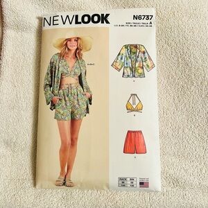 NEWLOOK 6737 sewing pattern Women's Swim Cover-Up Set